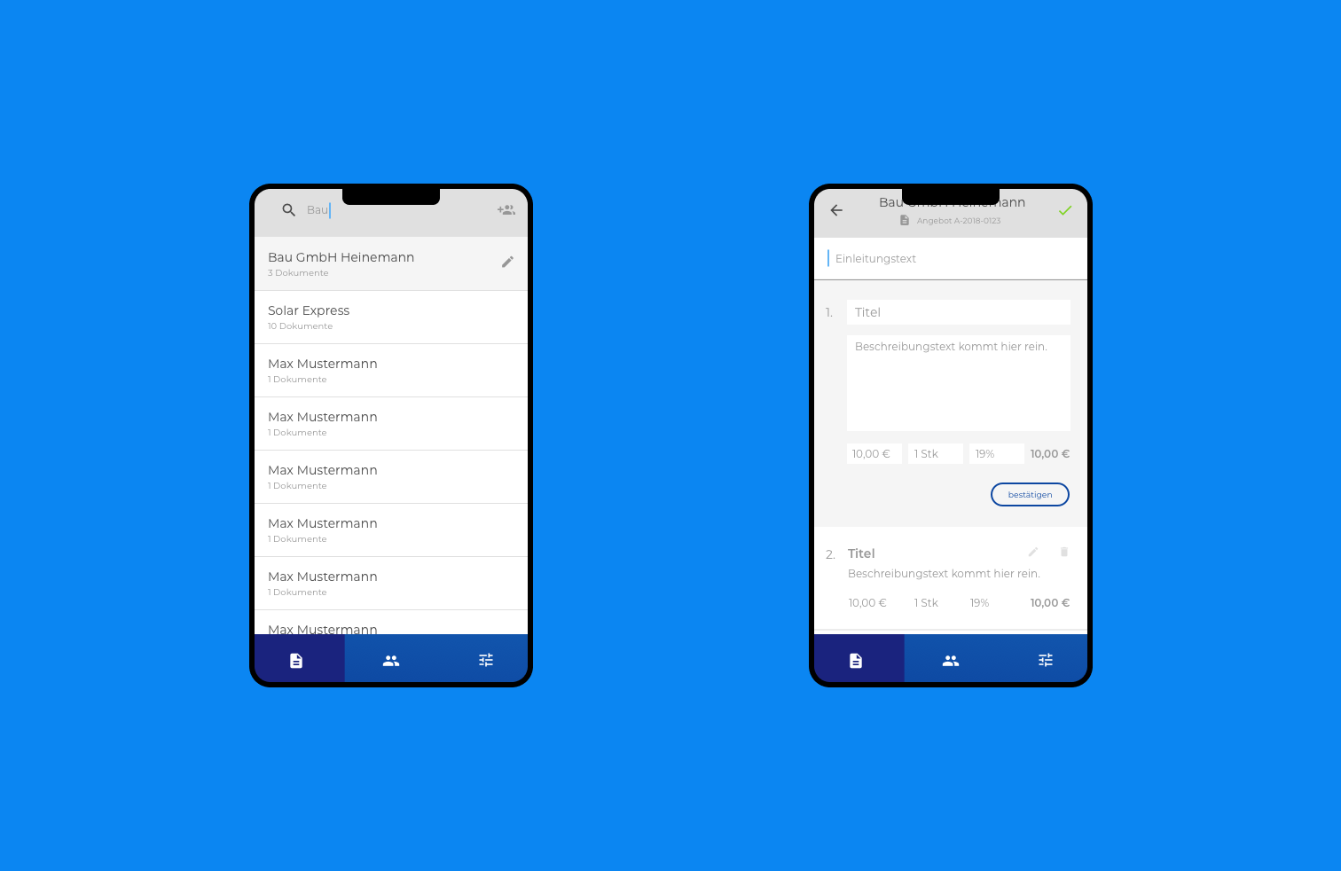 Buchhaltung Responsive – Webprojekt