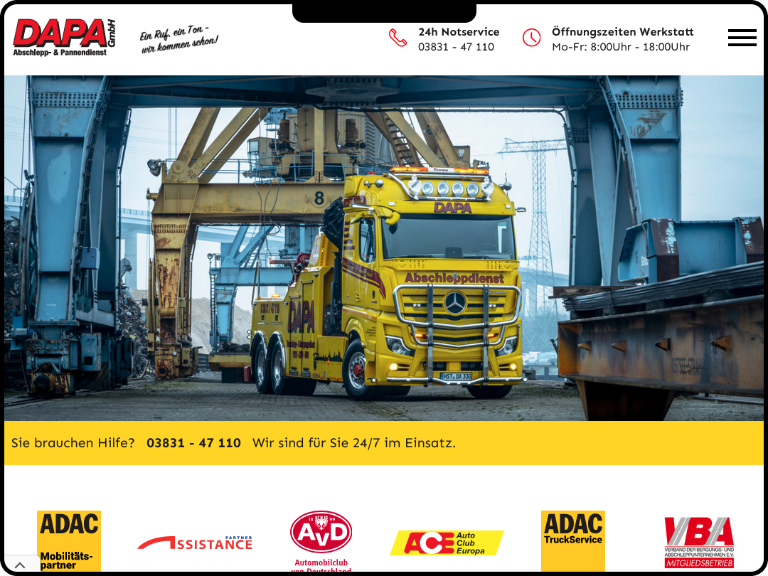 Mockup von DAPA GmbH