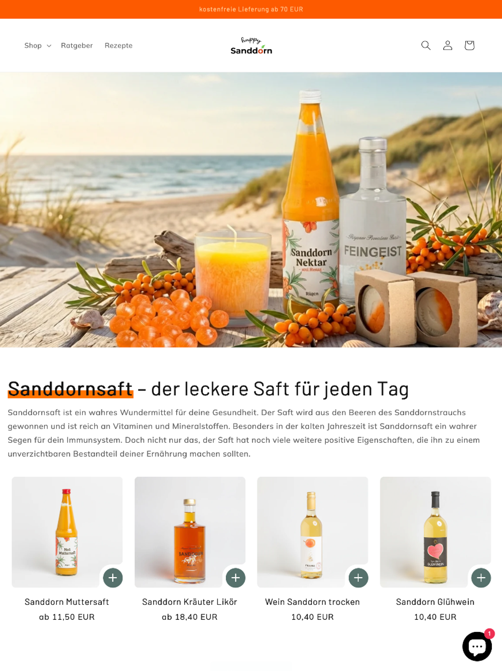 Shopify Migration für Happy Sanddorn – Von WooCommerce zu profitablem E-Commerce