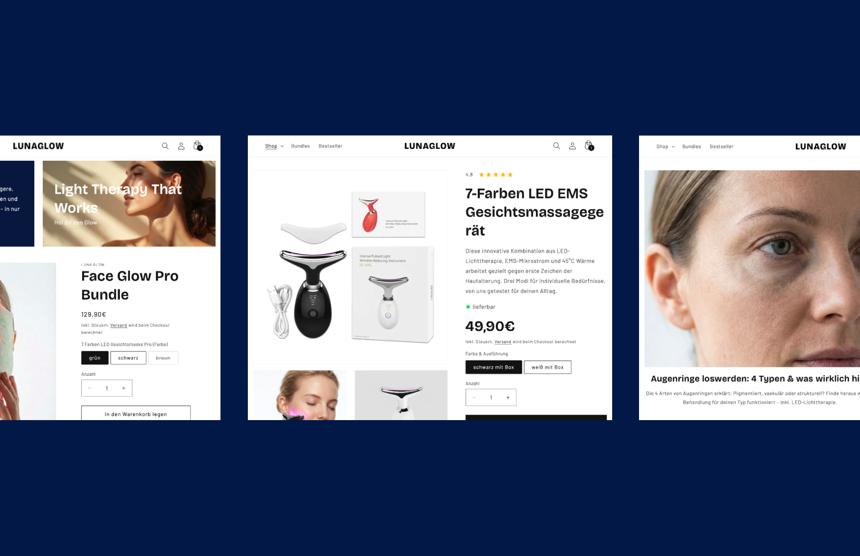 Luna 7 – Webprojekt