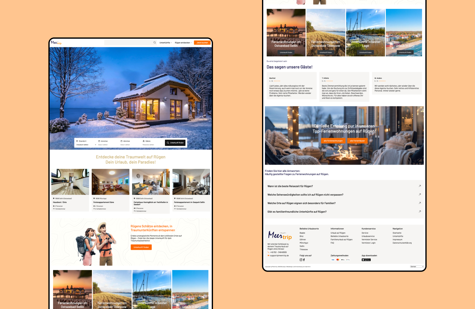Meertrip Design – Webprojekt
