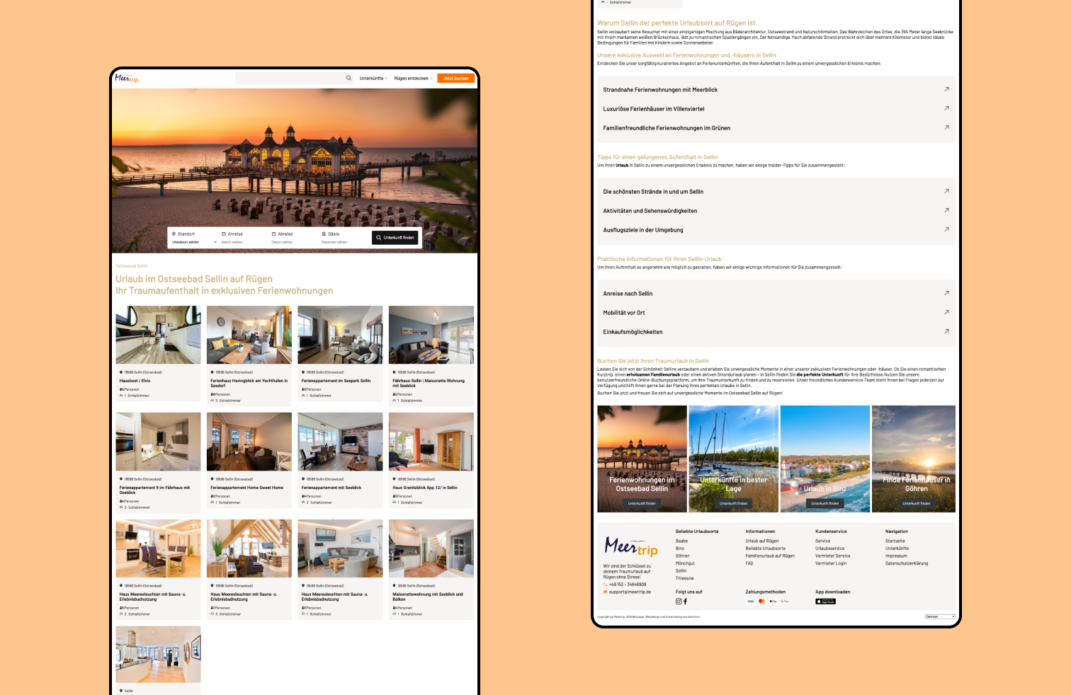 Meertrip Liste – Webprojekt