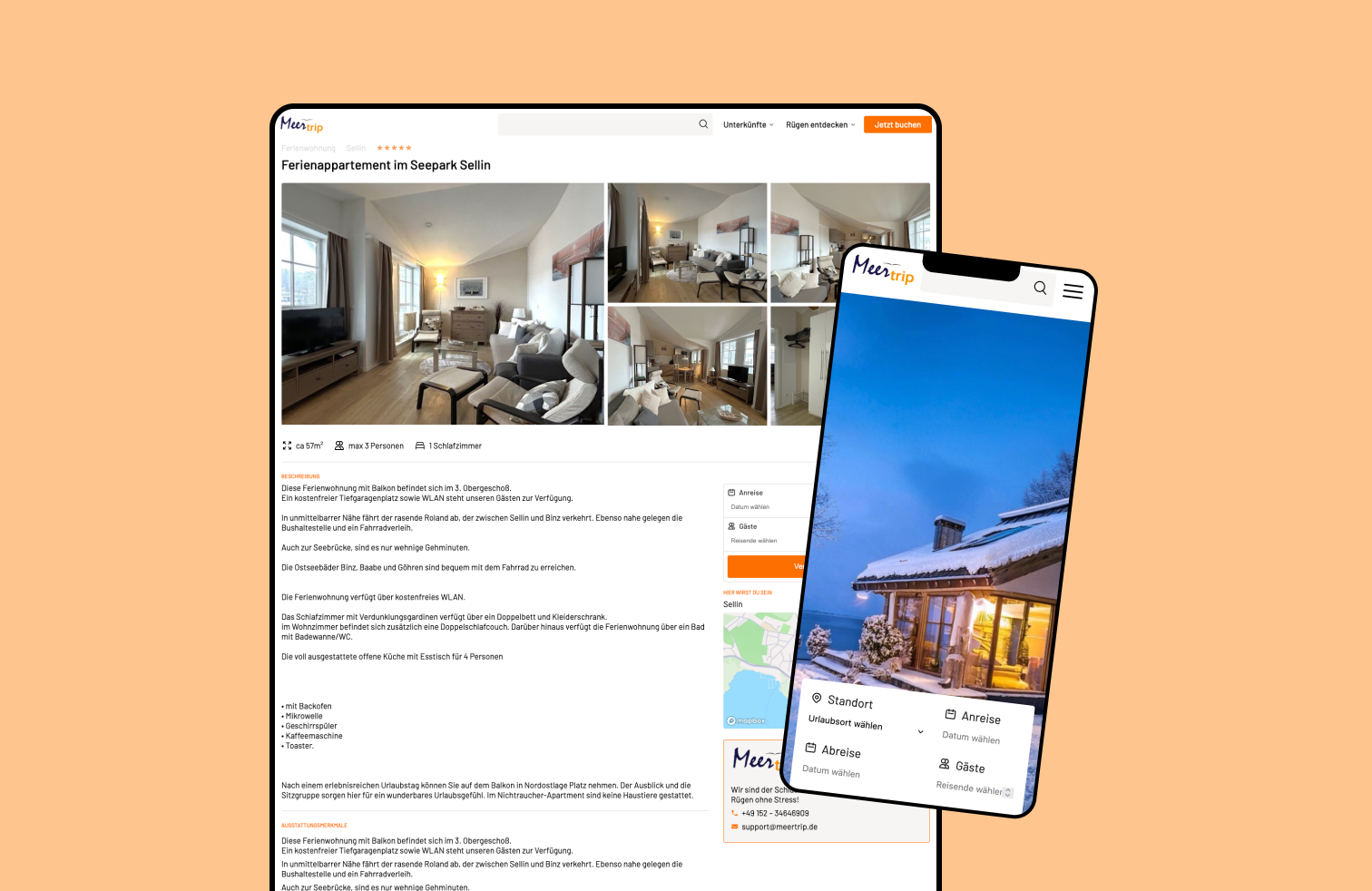 Meertrip Responsive – Webprojekt