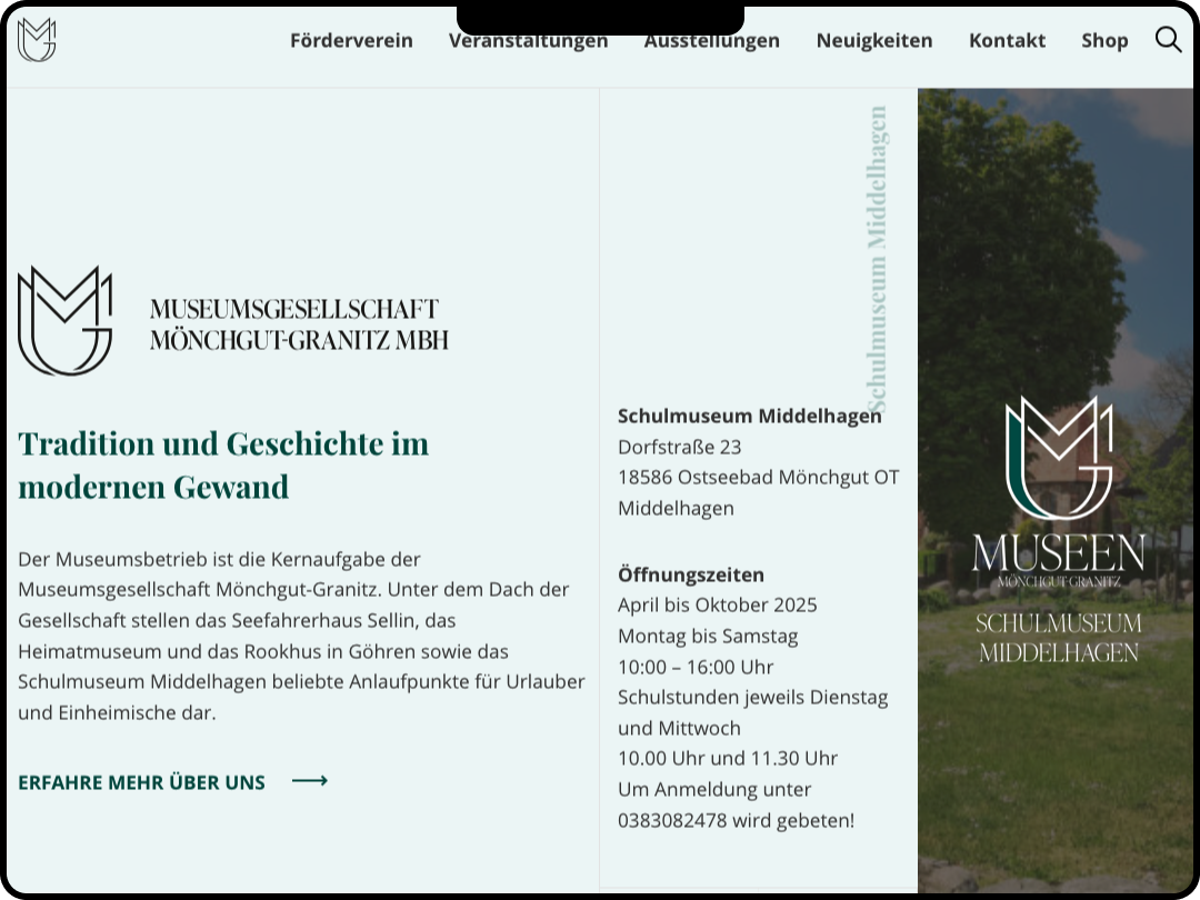 Mockup von MMG