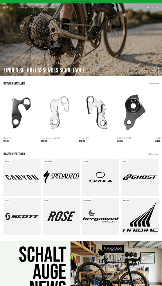 Schaltauge Device – Webprojekt