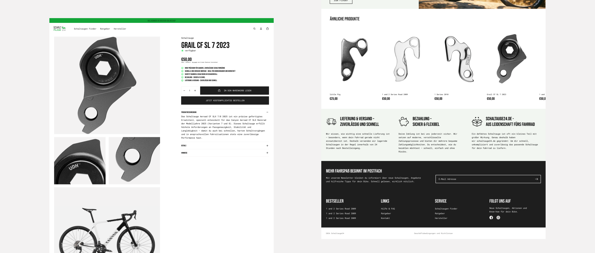Schaltauge Product – Webprojekt