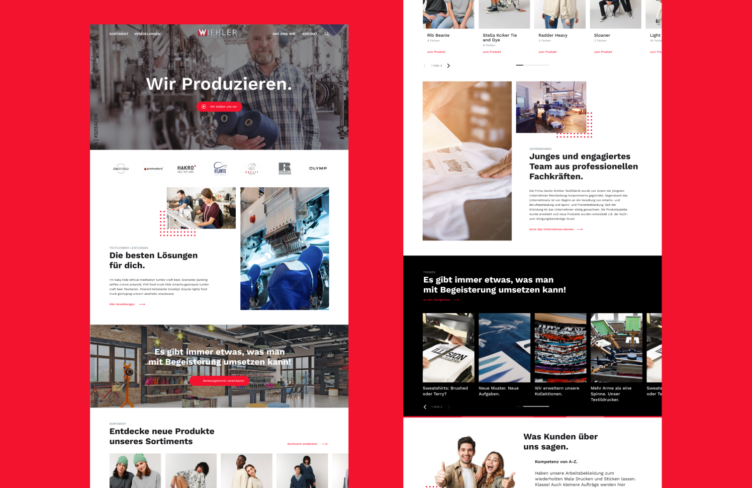 Wiehler Design – Webprojekt